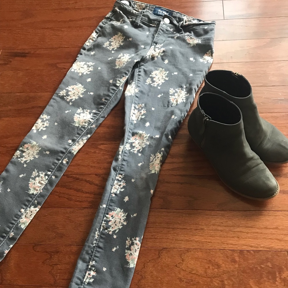 Old navy floral jeggings